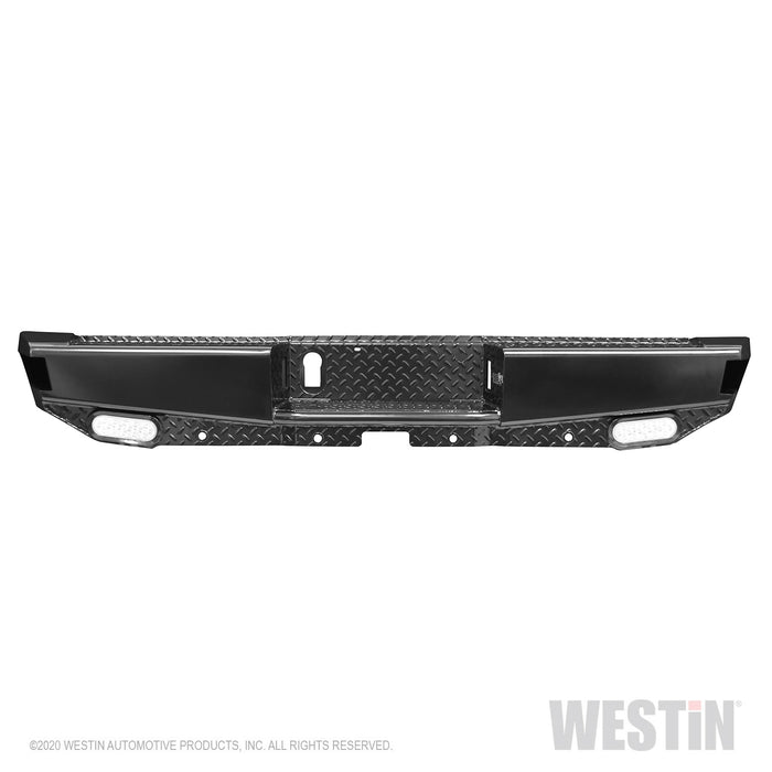 Westin 58-341105 HDX Bandit Rear Bumper; Steel; Black; Incl. Hardware; - Truck Part Superstore
