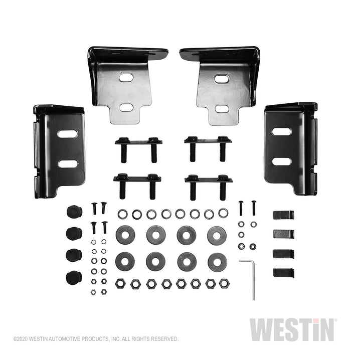 Westin 58-341105 HDX Bandit Rear Bumper; Steel; Black; Incl. Hardware; - Truck Part Superstore