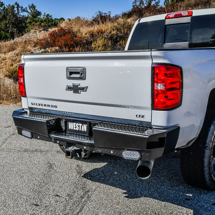 Westin 58-341155 HDX Bandit Rear Bumper; Black; - Truck Part Superstore