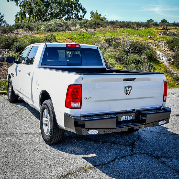 Westin 58-341175 HDX Bandit Rear Bumper; Steel; Black; Incl. Hardware; - Truck Part Superstore
