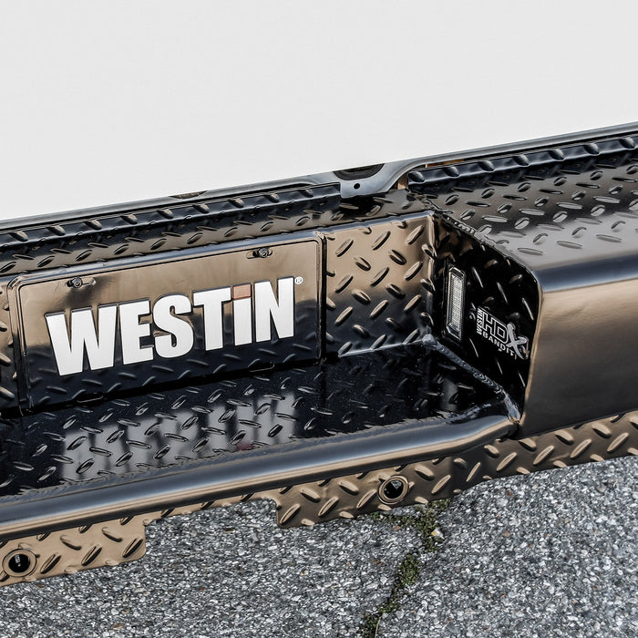 Westin 58-341175 HDX Bandit Rear Bumper; Steel; Black; Incl. Hardware; - Truck Part Superstore