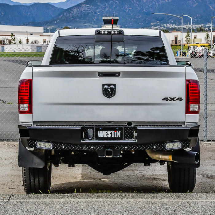 Westin 58-341175 HDX Bandit Rear Bumper; Steel; Black; Incl. Hardware; - Truck Part Superstore