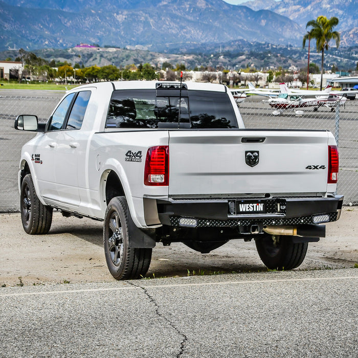 Westin 58-341175 HDX Bandit Rear Bumper; Steel; Black; Incl. Hardware; - Truck Part Superstore