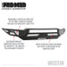 Westin 58-41015 Pro-Mod Front Bumper; Textured Black; - Truck Part Superstore