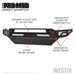 Westin 58-41025 Pro-Mod Front Bumper; Textured Black; - Truck Part Superstore