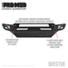 Westin 58-41025 Pro-Mod Front Bumper; Textured Black; - Truck Part Superstore