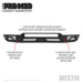 Westin 58-41035 Pro-Mod Front Bumper; Textured Black; - Truck Part Superstore