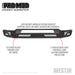 Westin 58-41075 Pro-Mod Front Bumper; Textured Black; - Truck Part Superstore