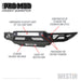 Westin 58-41085 Pro-Mod Front Bumper; Textured Black; - Truck Part Superstore