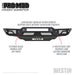 Westin 58-41085 Pro-Mod Front Bumper; Textured Black; - Truck Part Superstore
