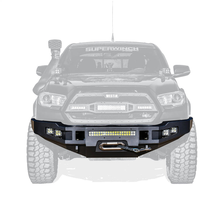 Westin 58-411045 Pro-Series Front Bumper; Black; Steel; - Truck Part Superstore