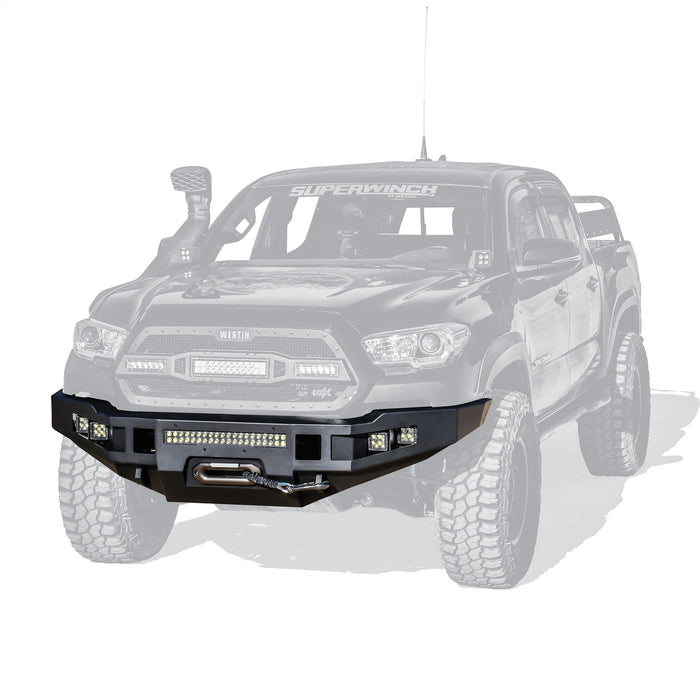 Westin 58-411045 Pro-Series Front Bumper; Black; Steel; - Truck Part Superstore