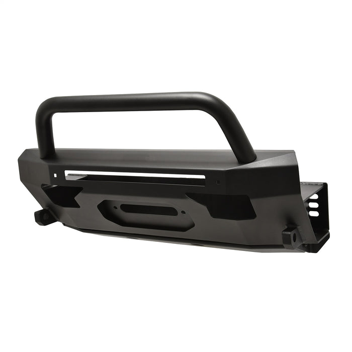 Westin 58-411155RBK Pro-Series Front Bumper; w/Round Bull Bar; Textured Black; - Truck Part Superstore