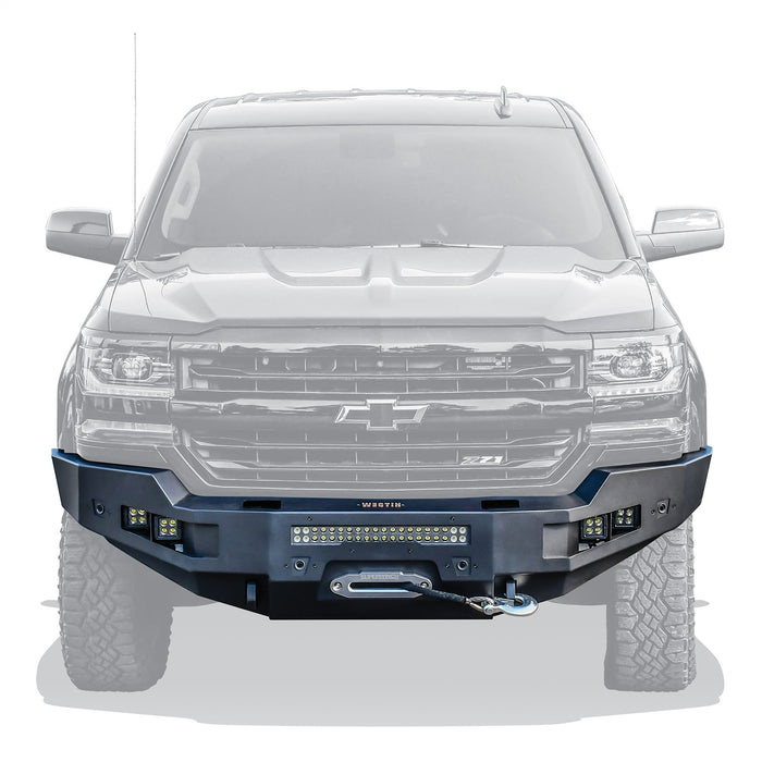 Westin 58-411165 Pro-Series Front Bumper; Black; Steel; - Truck Part Superstore