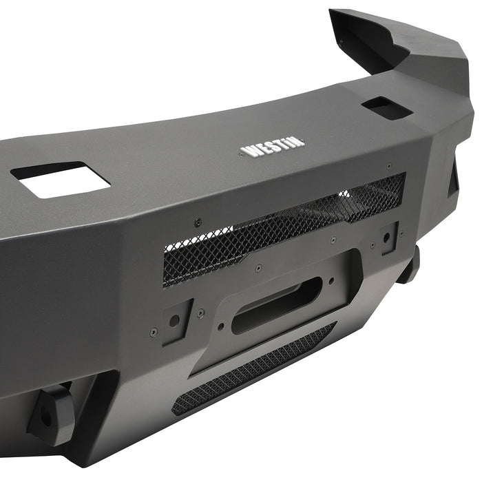 Westin 58-411195 Pro-Series Front Bumper; Black; Steel; - Truck Part Superstore