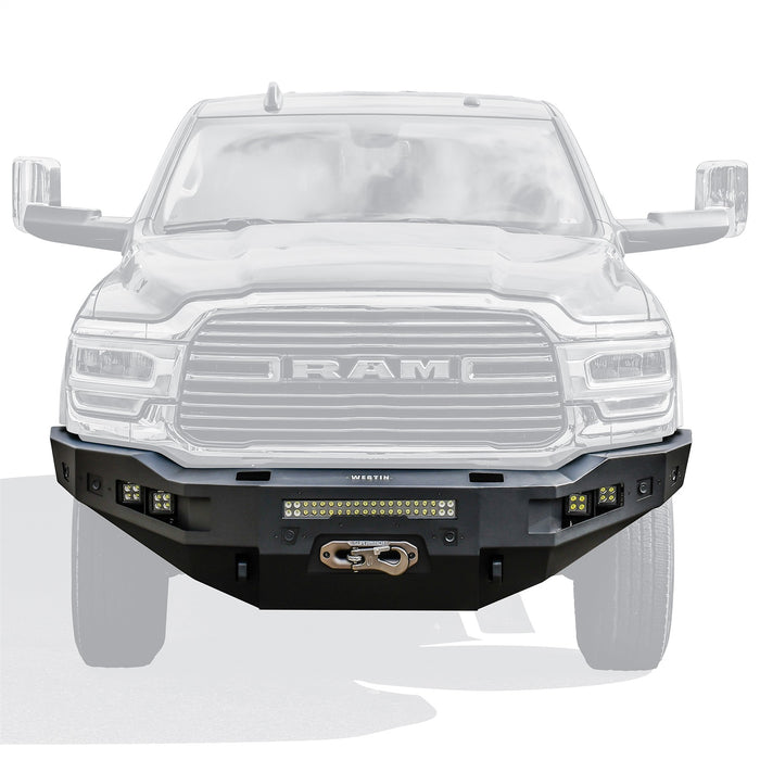 Westin 58-411235 Pro-Series Front Bumper; Black; Steel; - Truck Part Superstore