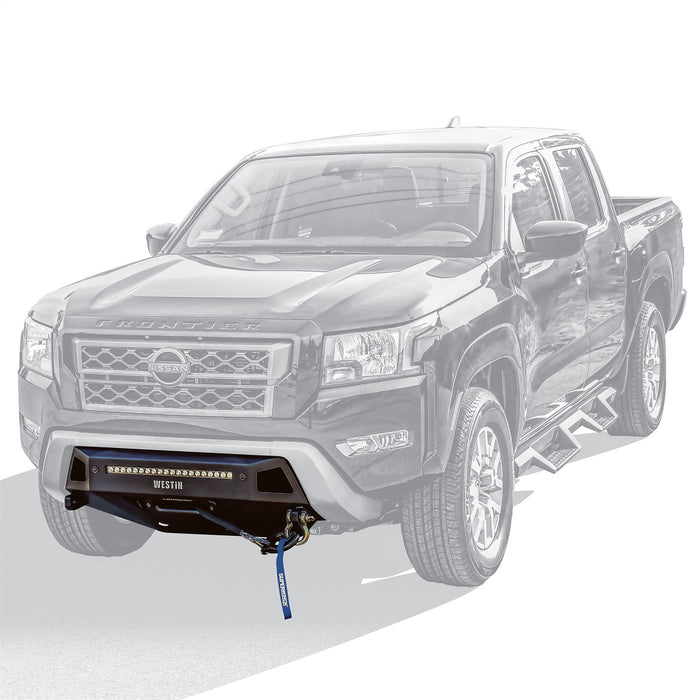Westin 58-411275 Pro-Series Front Bumper; Textured Black; - Truck Part Superstore