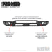 Westin 58-41165 Pro-Mod Front Bumper; Textured Black; - Truck Part Superstore