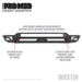 Westin 58-41225 Pro-Mod Front Bumper; Textured Black; - Truck Part Superstore
