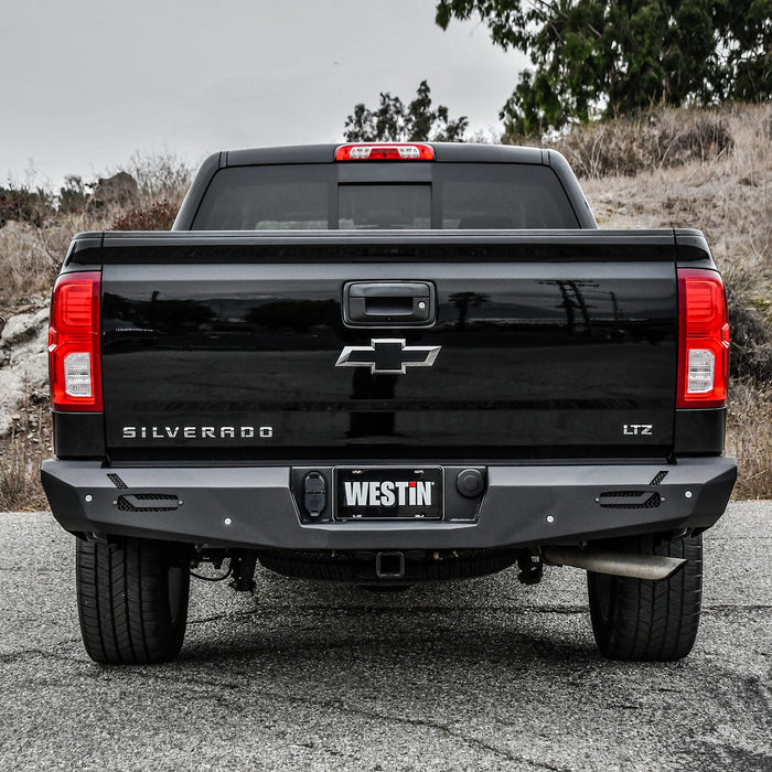 Westin 58-421005 Pro-Series Rear Bumper; Textured Black; - Truck Part Superstore