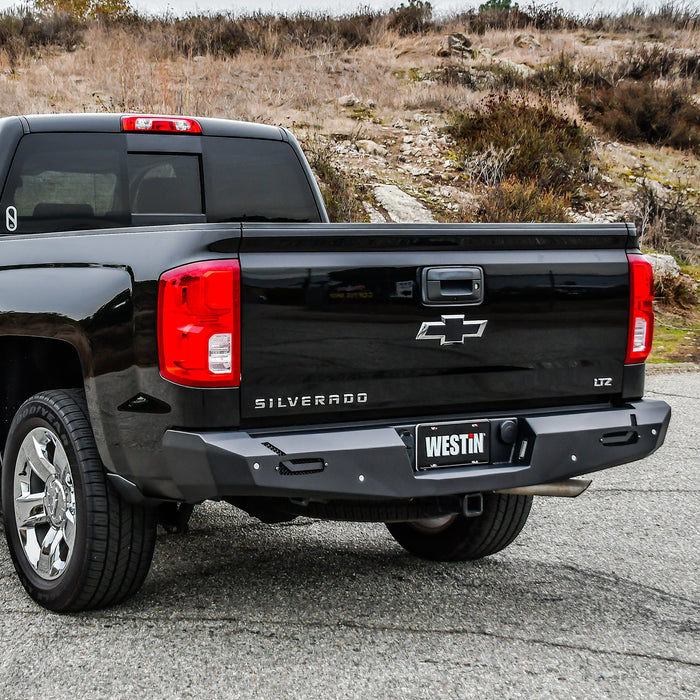 Westin 58-421005 Pro-Series Rear Bumper; Textured Black; - Truck Part Superstore