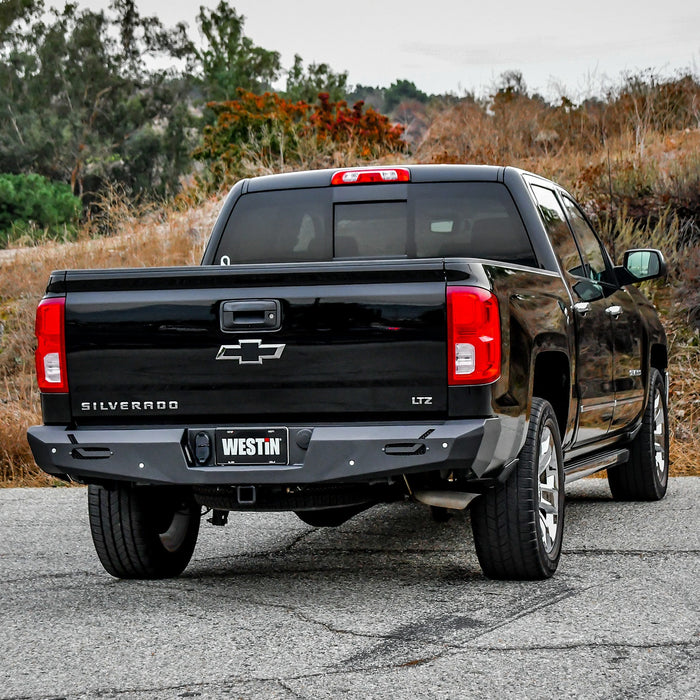 Westin 58-421005 Pro-Series Rear Bumper; Textured Black; - Truck Part Superstore