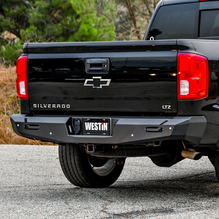 Westin 58-421005 Pro-Series Rear Bumper; Textured Black; - Truck Part Superstore