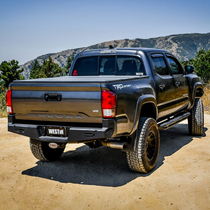 Westin 58-421045 Pro-Series Rear Bumper; Textured Black; - Truck Part Superstore