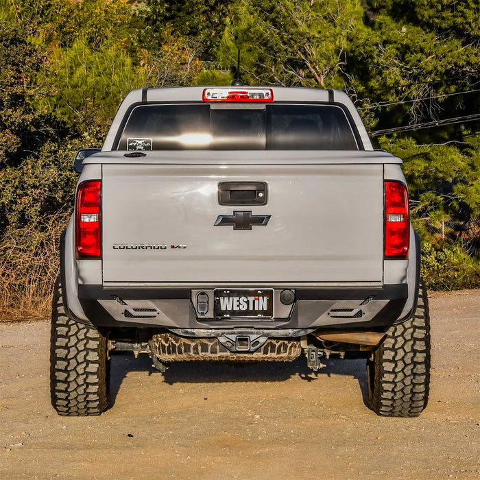 Westin 58-421055 Pro-Series Rear Bumper; Textured Black; - Truck Part Superstore