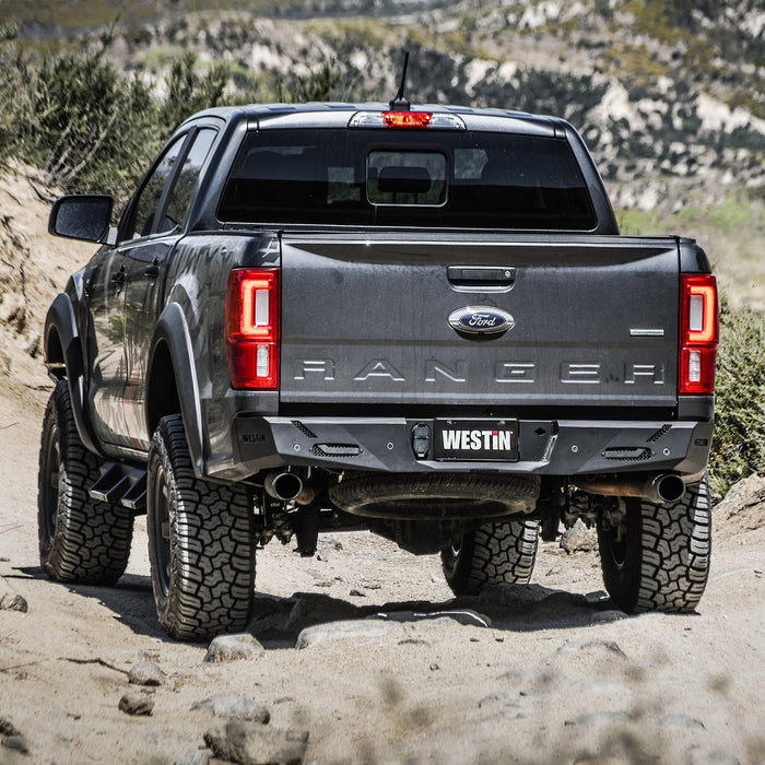 Westin 58-421085 Pro-Series Rear Bumper; Textured Black; - Truck Part Superstore