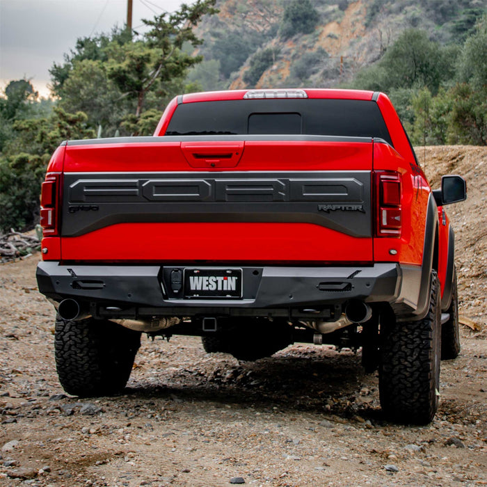 Westin 58-421145 Pro-Series Rear Bumper; Textured Black; - Truck Part Superstore