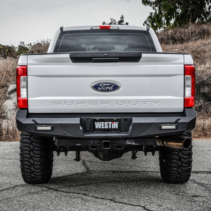 Westin 58-421175 Pro-Series Rear Bumper; Textured Black; - Truck Part Superstore