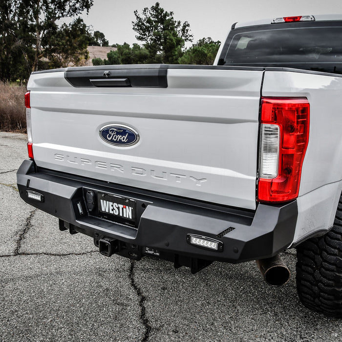 Westin 58-421175 Pro-Series Rear Bumper; Textured Black; - Truck Part Superstore