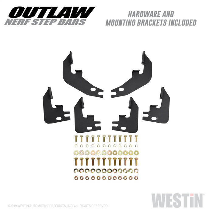 Westin 58-53155 Outlaw Nerf Step Bars; Textured Black; - Truck Part Superstore