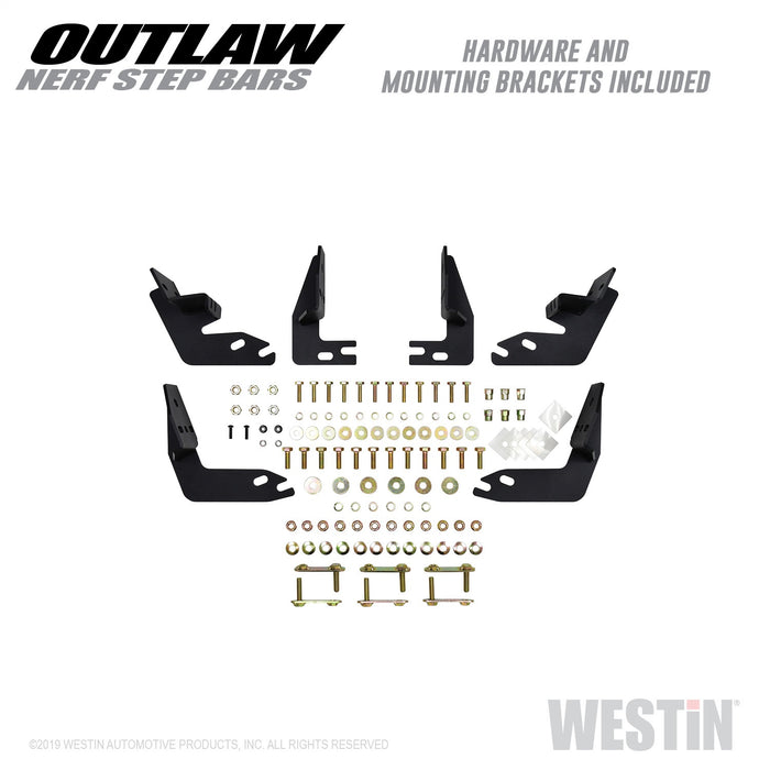Westin 58-53565 Outlaw Nerf Step Bars; Textured Black; - Truck Part Superstore