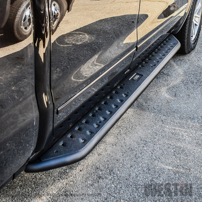 Westin 58-53715 Outlaw Nerf Step Bars; Textured Black; For Double Cab; - Truck Part Superstore