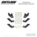 Westin 58-53835 Outlaw Nerf Step Bars; Textured Black; - Truck Part Superstore