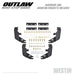 Westin 58-53935 Outlaw Nerf Step Bars; Textured Black; For Super Cab; - Truck Part Superstore