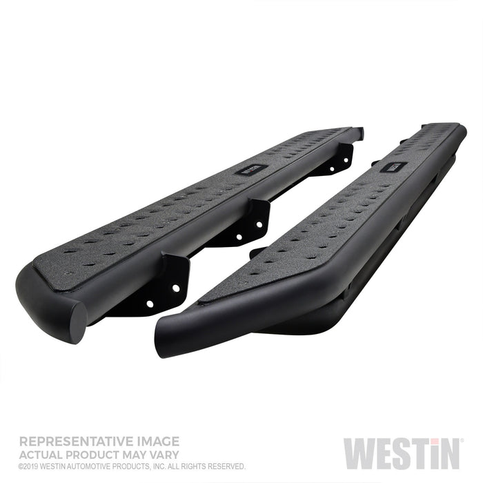 Westin 58-54165 Outlaw Nerf Step Bars; Textured Black; Steel; - Truck Part Superstore