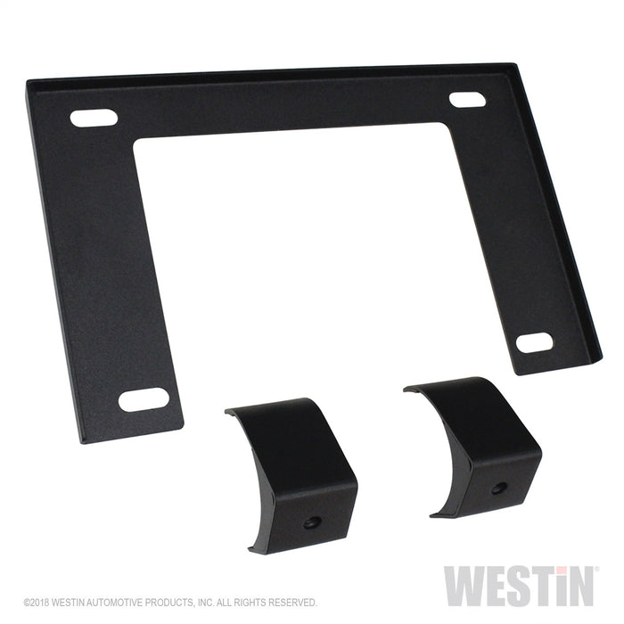 Westin 58-60055 Outlaw Bumper License Plate Mount; Textured Black; - Truck Part Superstore