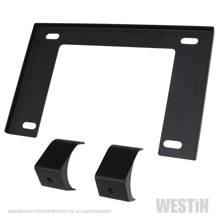 Westin 58-60055 Outlaw Bumper License Plate Mount; Textured Black; - Truck Part Superstore