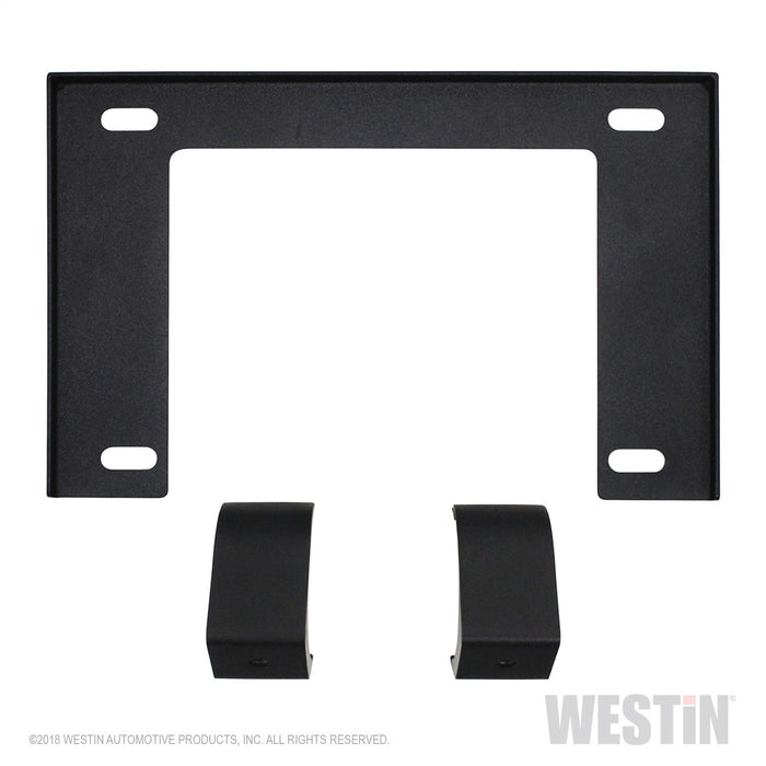 Westin 58-60055 Outlaw Bumper License Plate Mount; Textured Black; - Truck Part Superstore