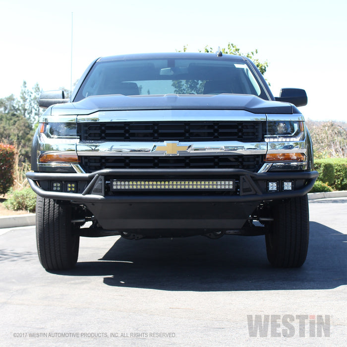 Westin 58-61005 Outlaw Front Bumper; Textured Black; - Truck Part Superstore