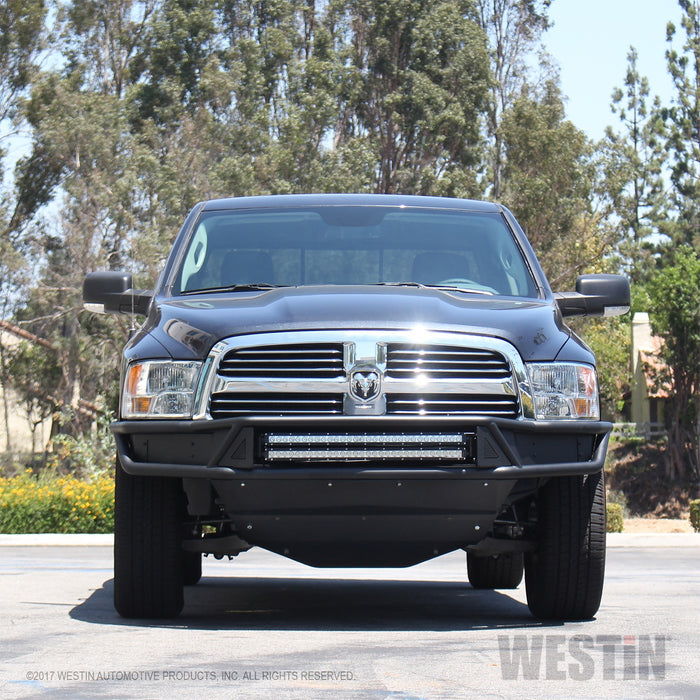 Westin 58-61025 Outlaw Front Bumper; Textured Black; - Truck Part Superstore