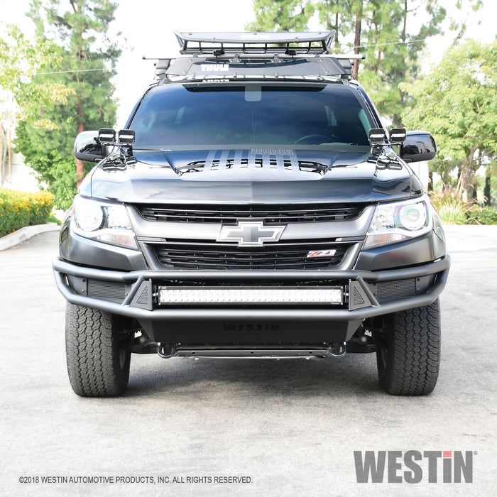 Westin 58-61055 Outlaw Front Bumper; Textured Black; - Truck Part Superstore