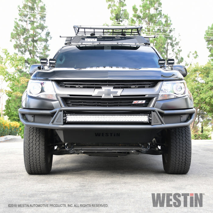 Westin 58-61055 Outlaw Front Bumper; Textured Black; - Truck Part Superstore