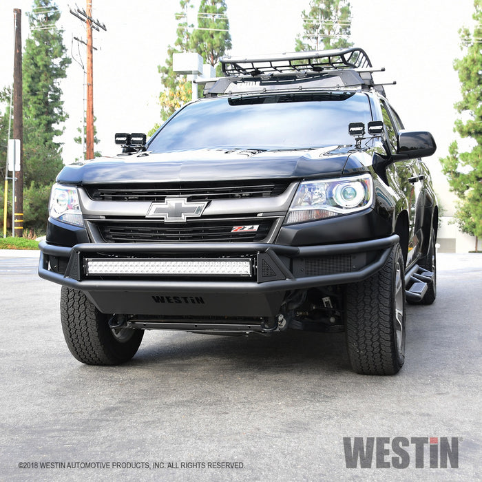Westin 58-61055 Outlaw Front Bumper; Textured Black; - Truck Part Superstore
