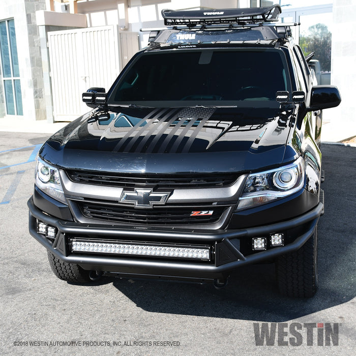 Westin 58-61055 Outlaw Front Bumper; Textured Black; - Truck Part Superstore