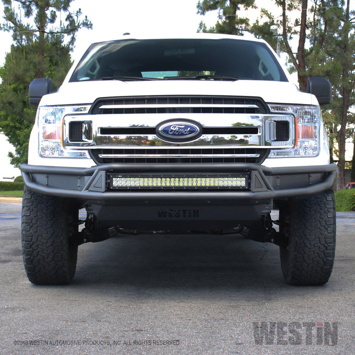 Westin 58-61065 Outlaw Front Bumper; Textured Black; - Truck Part Superstore