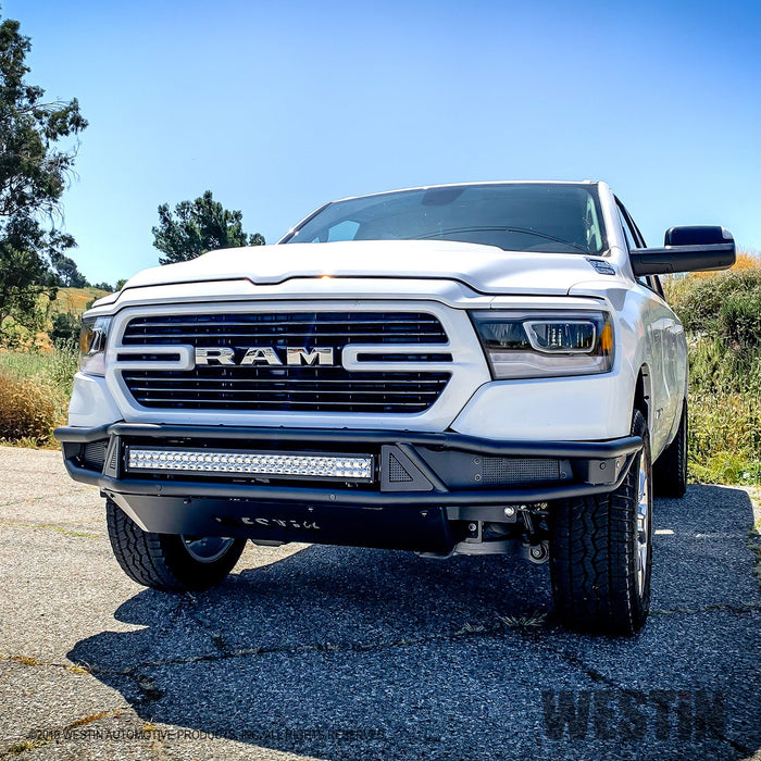 Westin 58-61075 Outlaw Front Bumper; Textured Black; - Truck Part Superstore